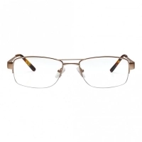 Half Rim Metal Rectangle Gold Large Vision Express 29472 Eyeglasses