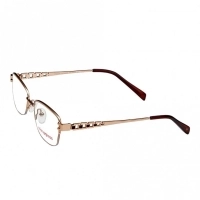 Half Rim Metal Oval Gold Medium Vision Express 31816 Eyeglasses