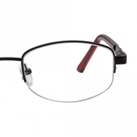 Half Rim Metal Oval Black Medium Vision Express 31817 Eyeglasses