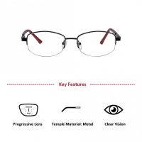 Half Rim Metal Oval Black Medium Vision Express 31817 Eyeglasses