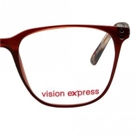 Full Rim Polycarbonate Square Clear Crystal Medium Vision Express 12057 Eyeglasses