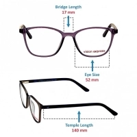 Full Rim Polycarbonate Rectangle Grey Medium Vision Express 31819 Eyeglasses