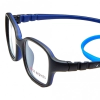 Square Black Polycarbonate Small Vision Express 61300 Kids Eyeglasses