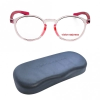 Square Pink Polycarbonate Medium Vision Express 61301 Kids Eyeglasses