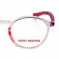 Square Pink Polycarbonate Medium Vision Express 61301 Kids Eyeglasses