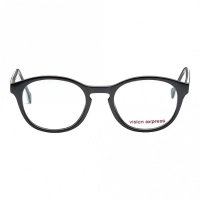 Round Black Polycarbonate Medium Vision Express 61315 Kids Eyeglasses