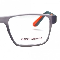 Wrap Grey Polycarbonate Large Vision Express 61316 Kids Eyeglasses