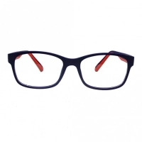 Wrap Blue Polycarbonate Large Vision Express 61317 Kids Eyeglasses