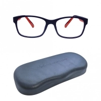 Wrap Blue Polycarbonate Large Vision Express 61317 Kids Eyeglasses