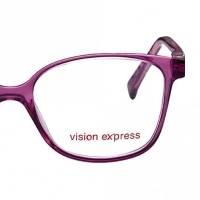 Square Purple Polycarbonate Medium Vision Express 61320 Kids Eyeglasses