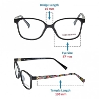 Square Black Polycarbonate Medium Vision Express 61320 Kids Eyeglasses