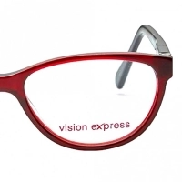 Cat Eye Wine Acetate Large Vision Express 61322 Kids Eyeglasses