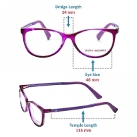 Cat Eye Purple Acetate Small Vision Express 61323 Kids Eyeglasses