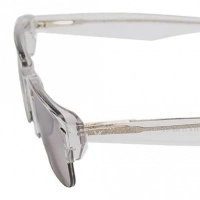 Wayfarer Brown Acetate Half Rim Small Vision Express 72055 Sunglasses