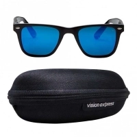 Wayfarer Polarised Lens Blue Mirror Full Rim Medium Vision Express 72057P Sunglasses