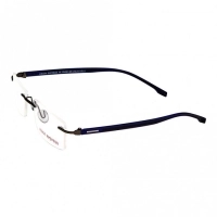 Rimless Metal Rectangle Gun Metal Medium Vision Express 29490 Eyeglasses