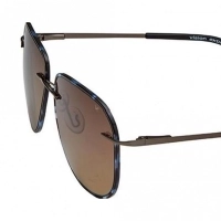 Aviator Brown Acetate Full Rim Large Vision Express 12069 Sunglasses
