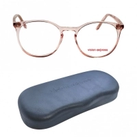 Full Rim Polycarbonate Round Red Medium Vision Express 49095 Eyeglasses