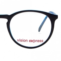 Full Rim Polycarbonate Round Black Medium Vision Express 29498 Eyeglasses