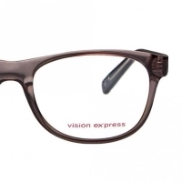 Full Rim Polycarbonate Round Grey Unisex Medium Vision Express 12056 Eyeglasses
