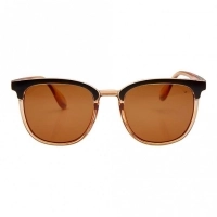 Rectangle Brown Polycarbonate Full Rim Medium Vision Express 21782 Sunglasses