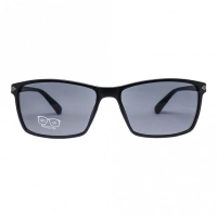 Rectangle Grey Solid Polycarbonate Full Rim Medium Vision Express 21785 Sunglasses