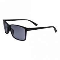 Rectangle Grey Solid Polycarbonate Full Rim Medium Vision Express 21785 Sunglasses