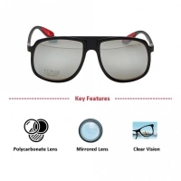 Aviator Mirror Polycarbonate Full Rim Medium Vision Express 21796 Sunglasses