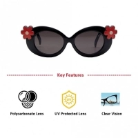 Oval Grey Polycarbonate Small Vision Express 51184 Kids Sunglasses