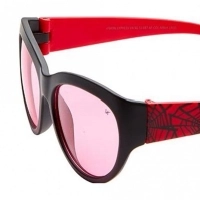 Rectangle Red Solid Polycarbonate Small Vision Express 51187 Kids Sunglasses