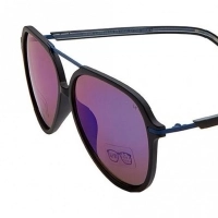 Aviator Blue Mirror Polycarbonate Full Rim Medium Vision Express 12081 Sunglasses