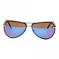 Aviator Blue Mirror Polycarbonate Full Rim Medium Vision Express 12084 Sunglasses
