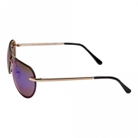 Aviator Blue Mirror Polycarbonate Full Rim Medium Vision Express 12084 Sunglasses