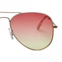 Aviator Pink Polycarbonate Full Rim Medium Vision Express 12086 Sunglasses