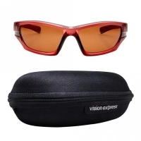 Wrap Polarised Lens Brown Solid Full Rim Medium Vision Express 81180P Sunglasses