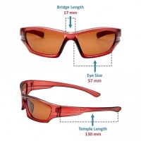 Wrap Polarised Lens Brown Solid Full Rim Medium Vision Express 81180P Sunglasses
