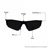 Wrap Polarised Lens Brown Solid Full Rim Medium Vision Express 81180P Sunglasses