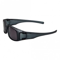 Wrap Grey Polycarbonate Full Rim Medium Vision Express 81188 Sunglasses