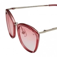 Cat eye Pink Polycarbonate Full Rim Medium Vision Express 41393 Sunglasses