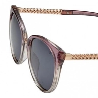 Cat eye Polarised Lens Grey Solid Full Rim Medium Vision Express 41406P Sunglasses