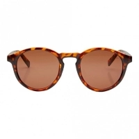Round Brown Polycarbonate Full Rim Medium Vision Express 21800 Sunglasses