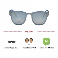 Oval Blue Gradient Polycarbonate Full Rim Medium Vision Express 21804 Sunglasses