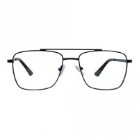 Full Rim Metal Rectangle Black Medium Vision Express 12081 MF Eyeglasses