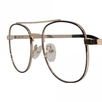 Full Rim Metal Round Gold Unisex Medium Vision Express 12082MF Eyeglasses