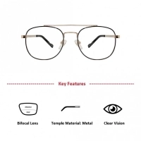 Full Rim Metal Round Gold Unisex Medium Vision Express 12082MF Eyeglasses