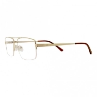 Half Rim Metal Rectangle Gold Large Vision Express 12084 MH Eyeglasses