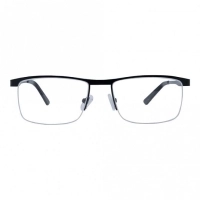 Half Rim Metal Rectangle Black Medium Vision Express 29515MH Eyeglasses