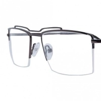 Half Rim Metal Rectangle Brown Medium Vision Express 29517MH Eyeglasses