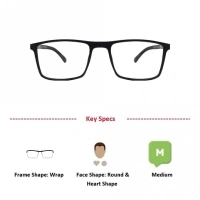 Full Rim Acetate Wrap Red Medium Vision Express 29519AF Eyeglasses
