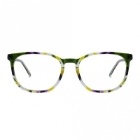 Full Rim Acetate Round Green Unisex Medium Vision Express 12086AF Eyeglasses